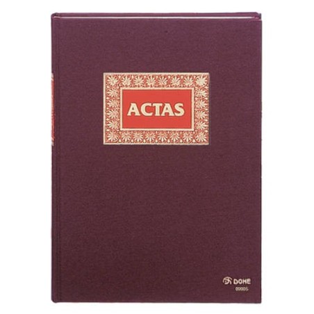 LIBRO DE ACTAS FOLIO NATURAL 100 HOJAS NUMERADAS DOHE 09905