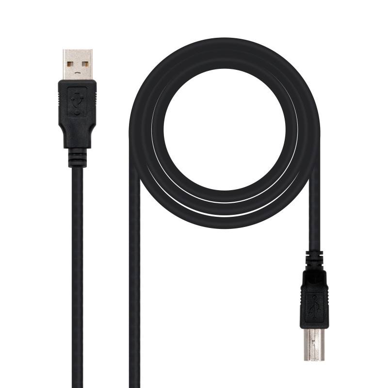 CABLE USB 2.0 IMPRESORA  TIPO A/M-B/M  NEGRO  4.5 M