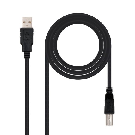 CABLE USB 2.0 IMPRESORA  TIPO A/M-B/M  NEGRO  4.5 M