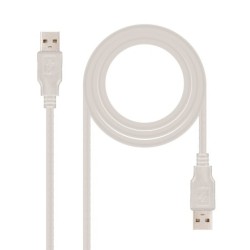 CABLE USB 2.0  TIPO A/M-A/M  1.0 M