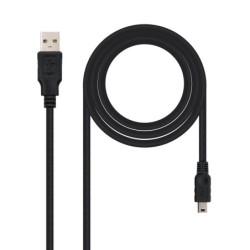 CABLE USB 2.0  TIPO A/M-MINI USB 5PIN/M  0.5 M