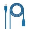 CABLE USB 3.0  TIPO A/M-A/H  AZUL  2.0 M