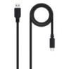 USB 2.0  2m cable USB USB C 2 x USB A Negro