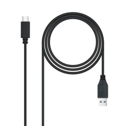 Cable USB 3.1 Gen2 10Gbps 3A  tipo USB-C/M-A/M  negro  1.5 m