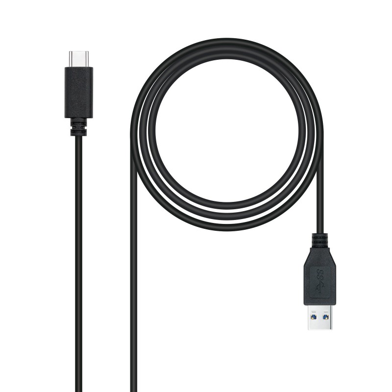 Cable USB 3.1 Gen2 10Gbps 3A  tipo USB-C/M-A/M  negro  1.5 m