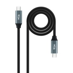 Cable USB 3.2 Gen2x2 20Gbps 5A/100W 4K/60Hz USB-C/M-USB-C/M  1 m
