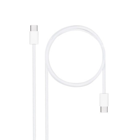 Cable USB-C 2.0 60W 3A  USB-C/M-USB-C/M  Blanco  2 m
