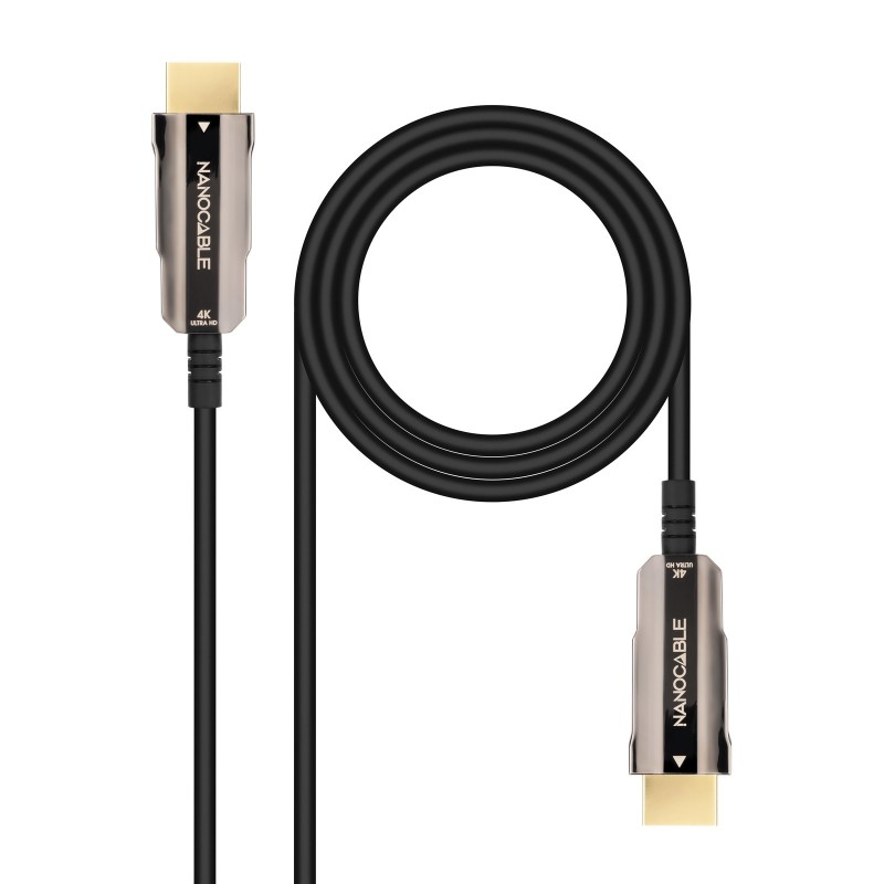 Cable HDMI V2.0 AOC 4K@60Hz 18Gbps A/M-A/M  Negro  20 m