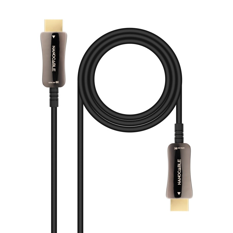 Cable HDMI V2.1 AOC 8K@60Hz 4K@120Hz 48Gbps A/M-A/M  Negro  20 m