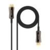 Cable HDMI V2.1 AOC 8K@60Hz 4K@120Hz 48Gbps A/M-A/M  Negro  20 m