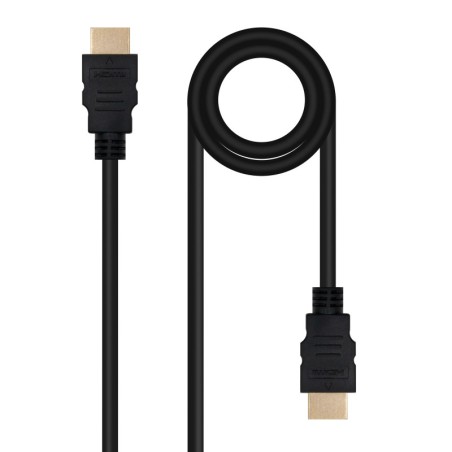 Cable HDMI V2.0 4K@60Hz 18Gbps A/M-A/M  1 m  Negro