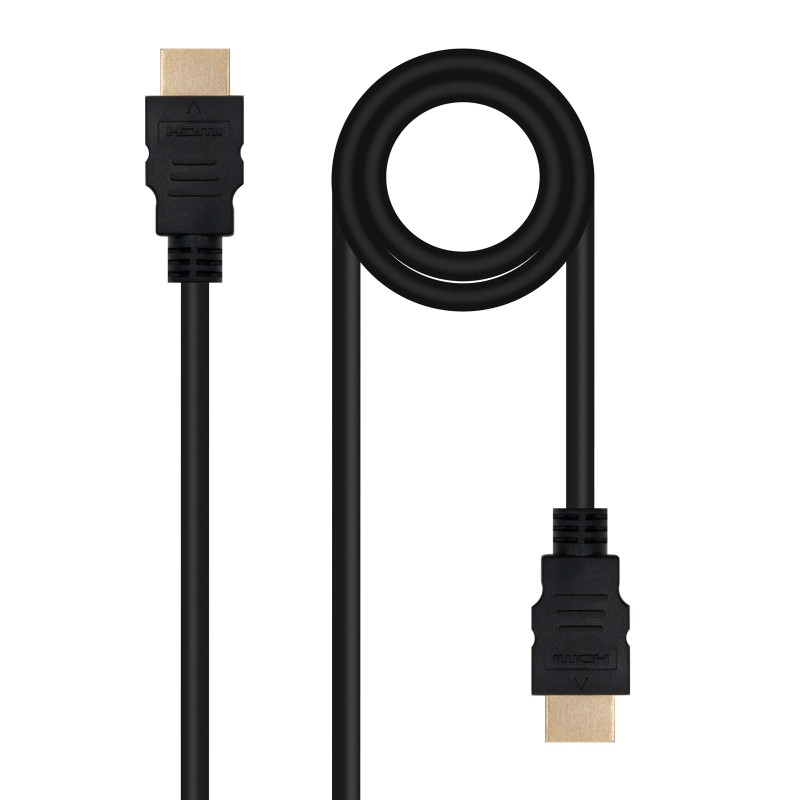 Cable HDMI V2.0 4K@60Hz 18Gbps A/M-A/M  2 m  Negro