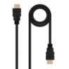 Cable HDMI V2.0 4K@60Hz 18Gbps A/M-A/M  3 m  Negro