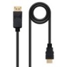 Cable conversor DISPLAYPORT a HDMI  DP/M - HDMI/M  Negro  5.0 M