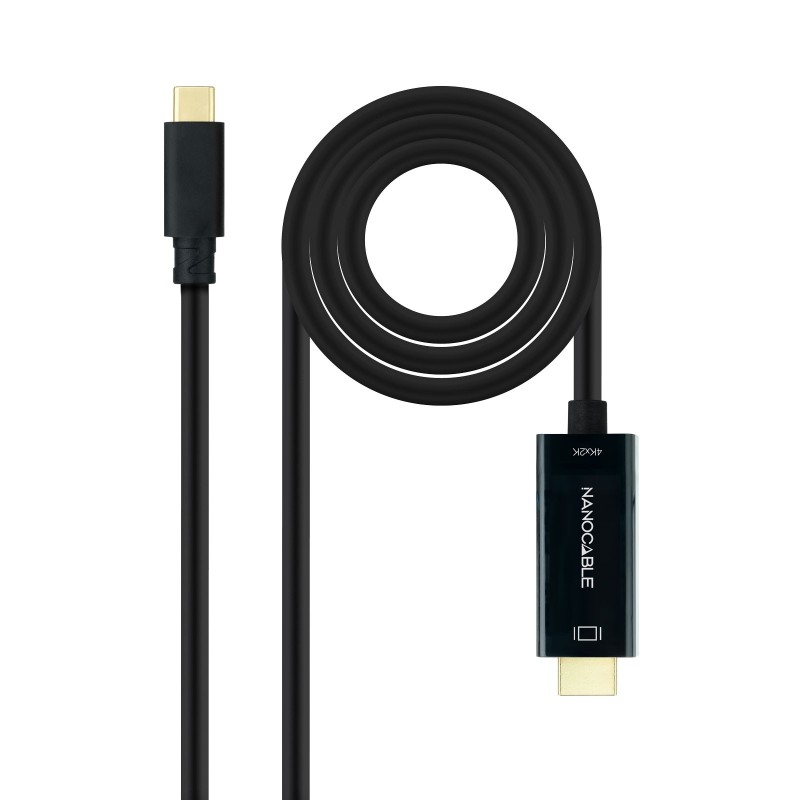 Cable Conversor USB-C a HDMI 1.4 4K@30Hz  Color Negro  5 m
