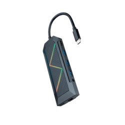 10.16.0901 base para porttil y replicador de puertos Almbrico USB 3.2 Gen 1 (3.1 Gen 1) Type-C Negro