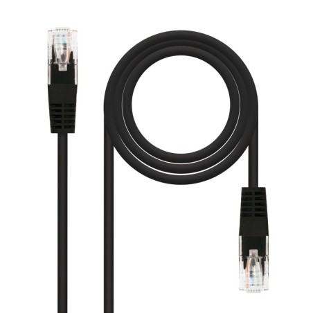 CABLE RED LATIGUILLO RJ45 CAT.5E UTP AWG24  NEGRO  5.0 M