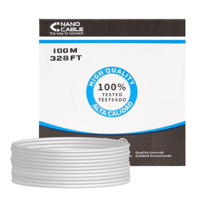 CABLE RED RJ45 CAT.5E UTP RIGIDO AWG24  100 M