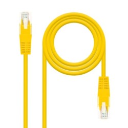 Cable Red Latiguillo RJ45 CAT.6 UTP AWG24  Amarillo  25 cm