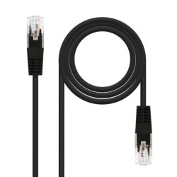 Cable Red Latiguillo RJ45 CAT.6 UTP AWG24  Negro  30 cm