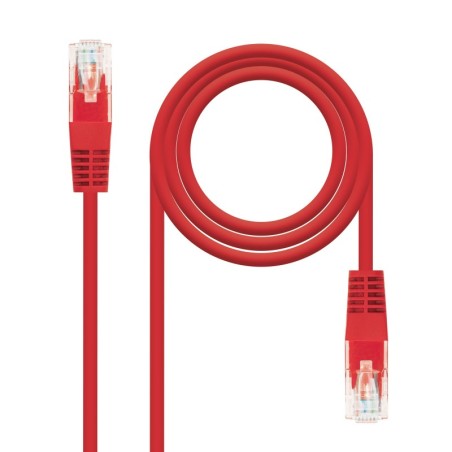 Cable Red Latiguillo RJ45 CAT.6 UTP AWG24  Rojo  30 cm