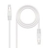 Cable Red Latiguillo RJ45 CAT.6 UTP AWG24  Blanco  30 cm
