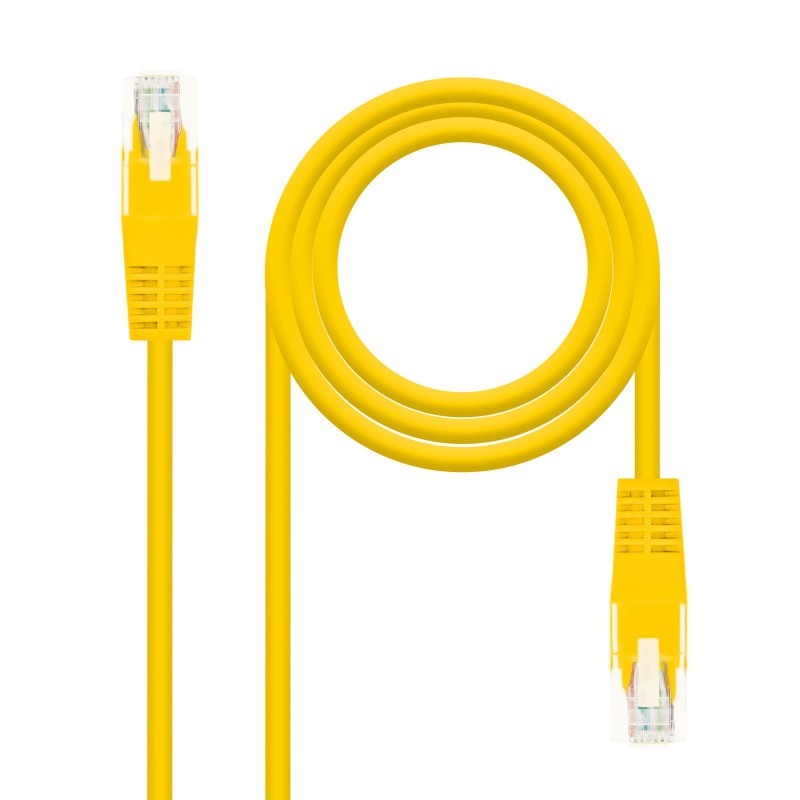 Cable Red Latiguillo RJ45 CAT.6 UTP AWG24  Amarillo  30 cm