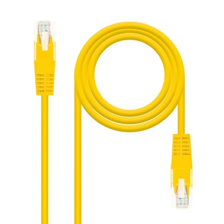 CABLE RED LATIGUILLO RJ45 CAT.6 UTP AWG24  AMARILLO  0.5 M
