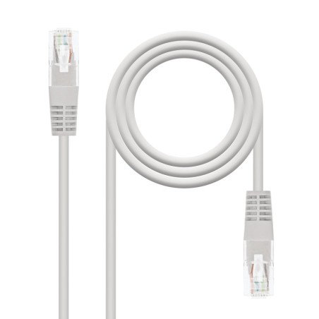 Cable de red latiguillo RJ45 Cat.6 UTP AWG24  Gris  1.5m