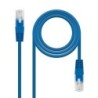 CABLE RED LATIGUILLO RJ45 CAT.6 UTP AWG24  AZUL  2.0 M