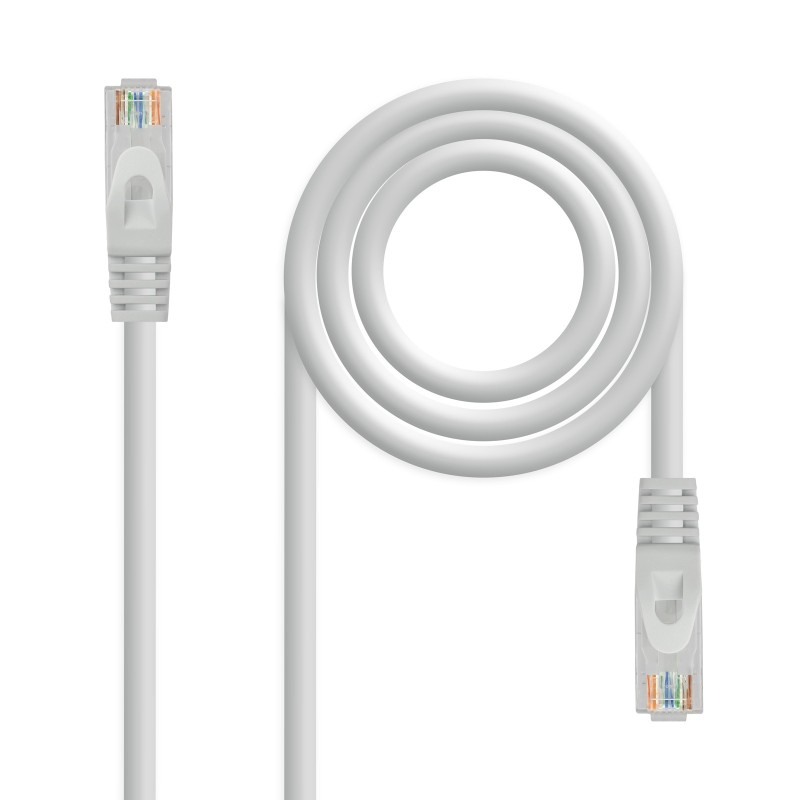Cable de red latiguillo RJ45 LSZH Cat.6A UTP AWG24  Gris  0.5 m