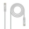 Cable de red latiguillo RJ45 LSZH Cat.6A UTP AWG24  Gris  0.5 m