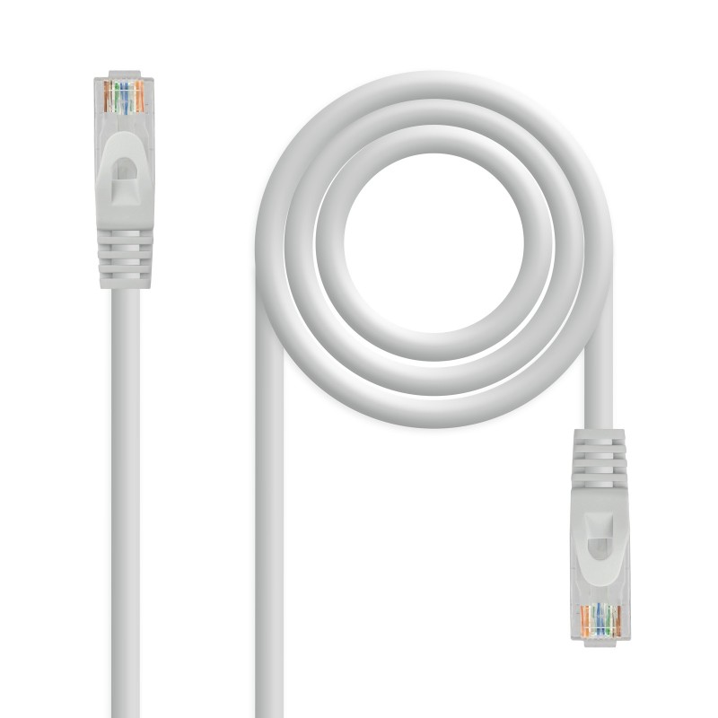 Cable Red Latiguillo RJ45 LSZH CAT.6A UTP AWG24  Gris  30 cm
