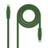 Cable de red latiguillo RJ45 LSZH Cat.6A UTP AWG24  Verde  1.0m