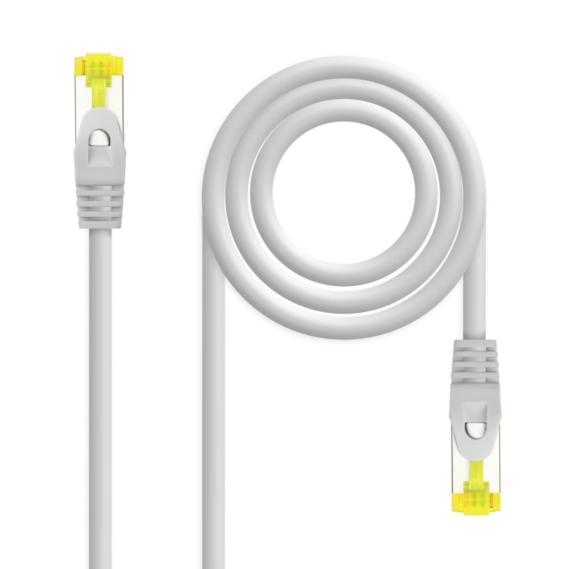 Cable Red Latiguillo RJ45 LSZH CAT.6A SFTP AWG26  Gris  25 cm