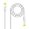 Cable Red Latiguillo RJ45 LSZH CAT.6A SFTP AWG26  Blanco  25 cm