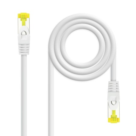 Cable de red latiguillo RJ45 LSZH Cat.6A SFTP AWG26  Blanco  0.5m