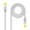 Cable de red latiguillo RJ45 LSZH Cat.6A SFTP AWG26  Gris  1.0 m