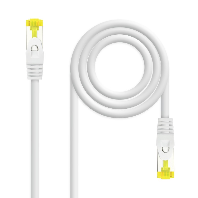 Cable de red latiguillo RJ45 LSZH Cat.6A SFTP AWG26  Blanco  2.0 m