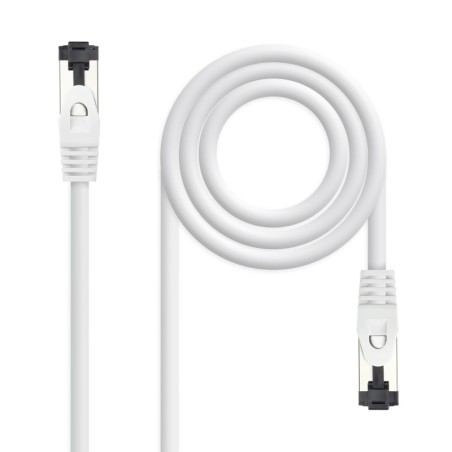 Cable de Red Latiguillo Cat.8.1 2GHz LSZH SSTP AWG26  Blanco  25 cm