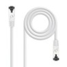 Cable de Red Latiguillo Cat.8.1 2GHz LSZH SSTP AWG26  Blanco  25 cm