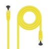 Cable de Red Latiguillo Cat.8.1 2GHz LSZH SSTP AWG26  Amarillo  25 cm