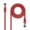 Cable de Red Latiguillo Cat.8.1 2GHz LSZH SSTP AWG26  Rojo  30 cm