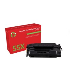 Remanufacturado Everyday Tner Everyday Mono remanufacturado de Xerox es compatible con HP 55X (CE255X)  Capacidad alta