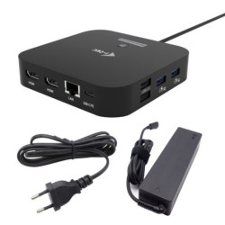 USB-C Dual HDMI Docking Station with Power Delivery 100 W + Universal Charger 100W
