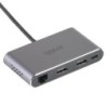 Hub C 8 en 1 2xHDMI 2xUSB 2xSD RJ45 PD100W