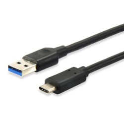 12834107 Cable USB 3.2 Gen1 C a A   M/M   1.0m  5Gbps  Negro