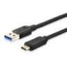 12834107 Cable USB 3.2 Gen1 C a A   M/M   1.0m  5Gbps  Negro