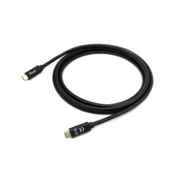 128347 Cable USB 3.2 Gen 1 C a C  M/M   2 0m  PD 60W  5Gbps  Negro