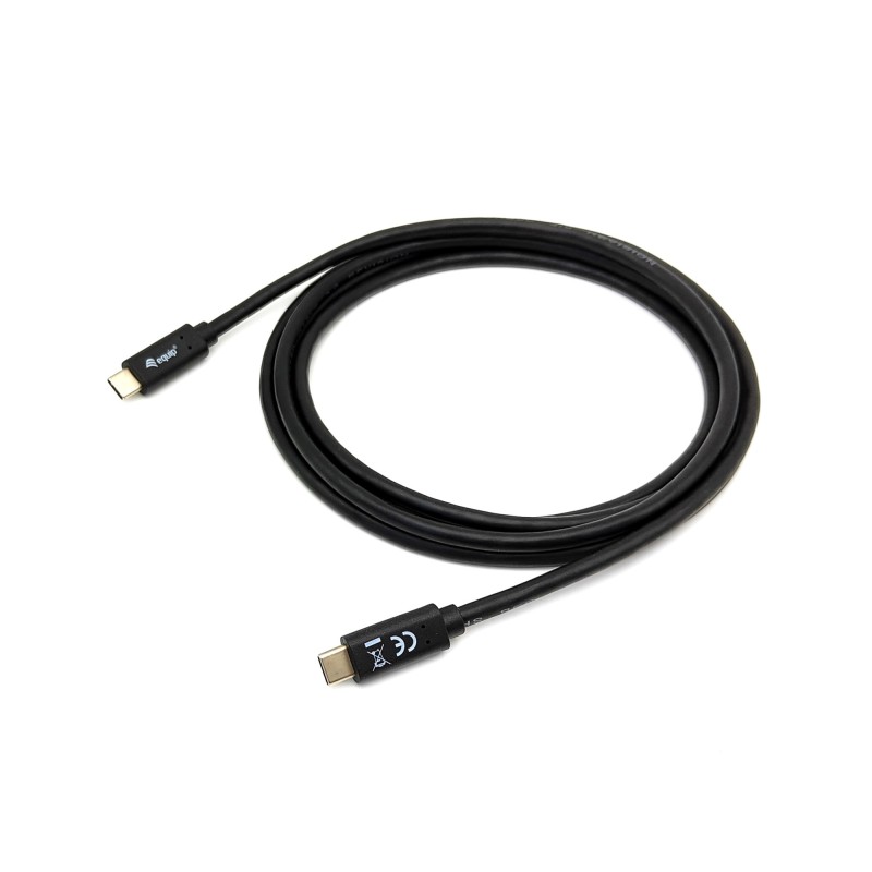 128347 Cable USB 3.2 Gen 1 C a C  M/M   2 0m  PD 60W  5Gbps  Negro